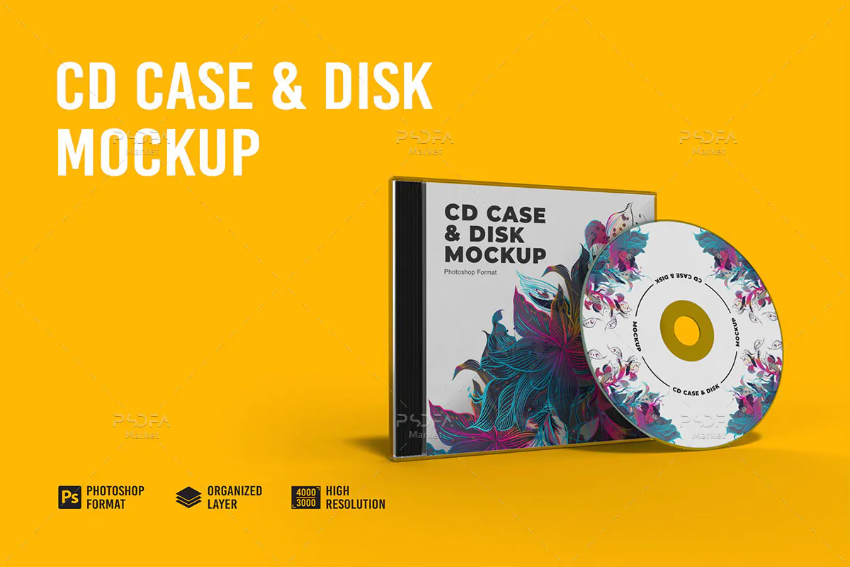 موکاپ قاب و کاور CD یا DVD موکاپ قاب و کاور CD یا DVD