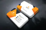 طرح آماده کارت ویزیت شیک و زیبا - PSD