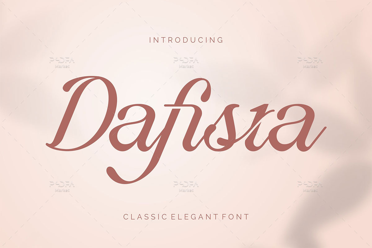 فونت شیک و کلاسیک Dafista