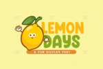 فونت کارتونی و کودکانه Lemon Days