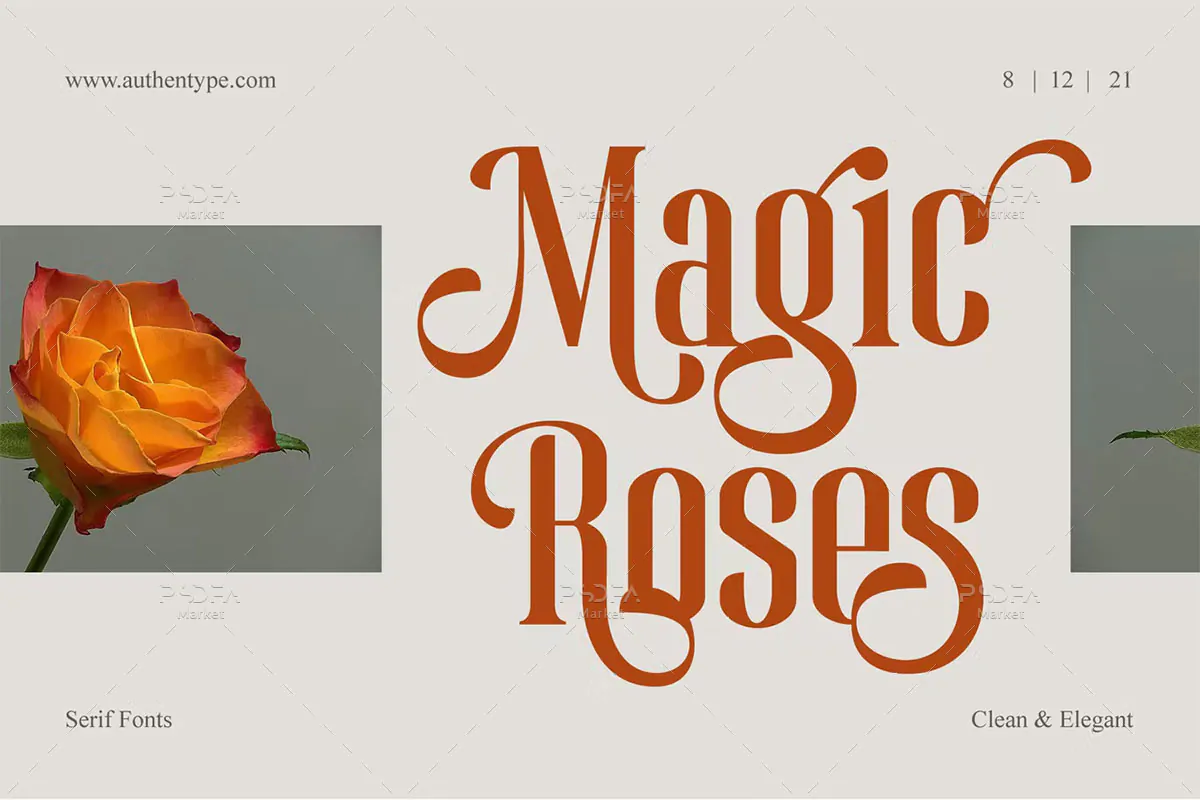 فونت شیک و ظریف Magic Roses فونت شیک و ظریف Magic Roses