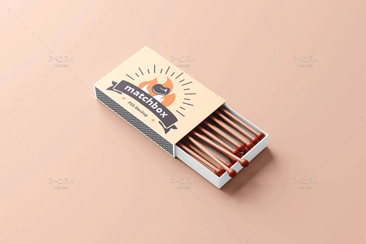 موکاپ جعبه و قوطی کبریت - 9 موکاپ جعبه و قوطی کبریت - 9