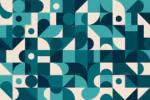 پترن اشکال هندسی موزائیکی بدون درز
