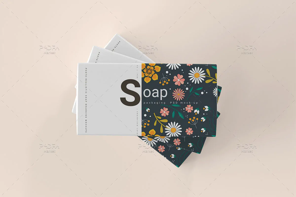 موکاپ بسته بندی صابون - 8 موکاپ بسته بندی صابون - 8
