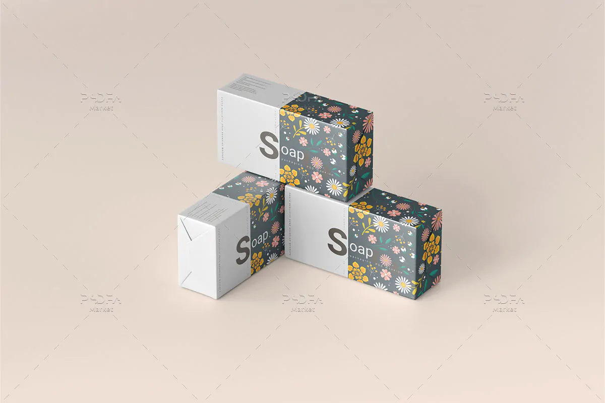 موکاپ بسته بندی صابون موکاپ بسته بندی صابون