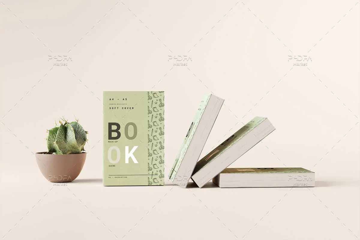 موکاپ جلد کتاب بزرگ - 3 موکاپ جلد کتاب بزرگ - 3