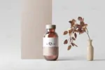 موکاپ شیشه دارو با درپوش پلاستیکی - 19