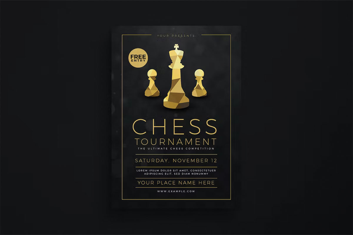 طرح پوستر مسابقات شطرنج