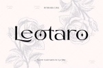 سریف فونت مدرن و زیبای Leotaro