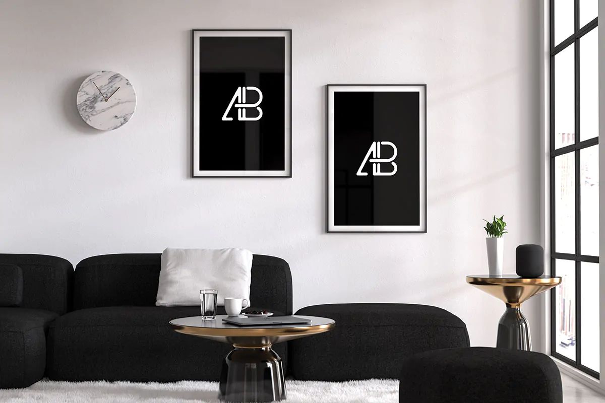 موکاپ قاب عکس شیک و مدرن - 2 موکاپ قاب عکس شیک و مدرن - 2