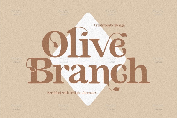 فونت تزئینی شاخه زیتون Olive Branch