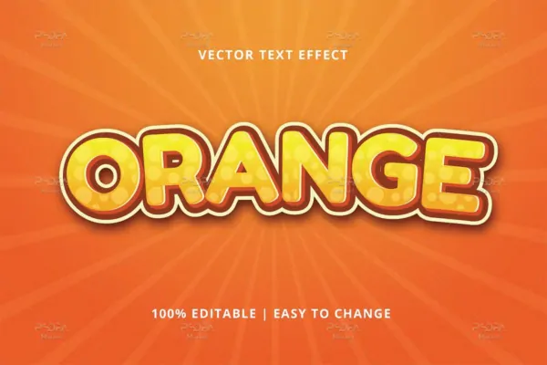 استایل پرتقالی 3D برای ایلاستریتور