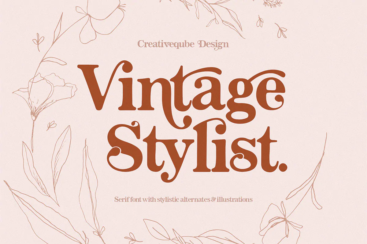 فونت کلاسیک شیک و مدرن Vintage Stylist