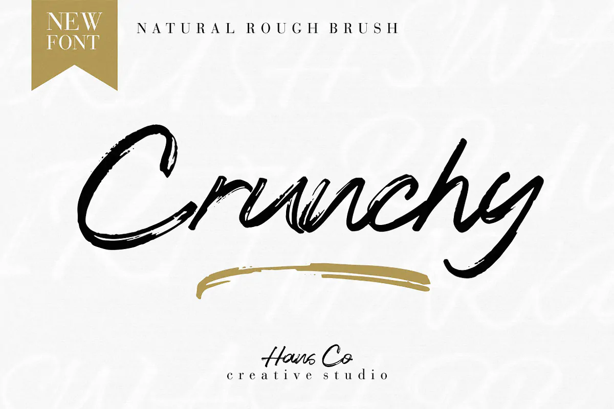 اسکریپت فونت قلمویی Crunchy