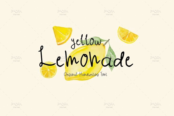 فونت دستنویس Yellow Lemonade