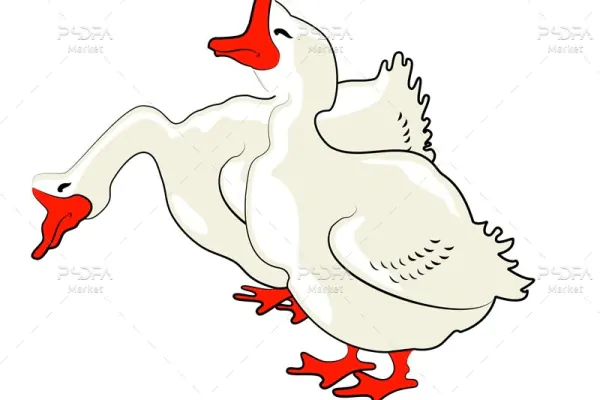 وکتور کارتونی اردک