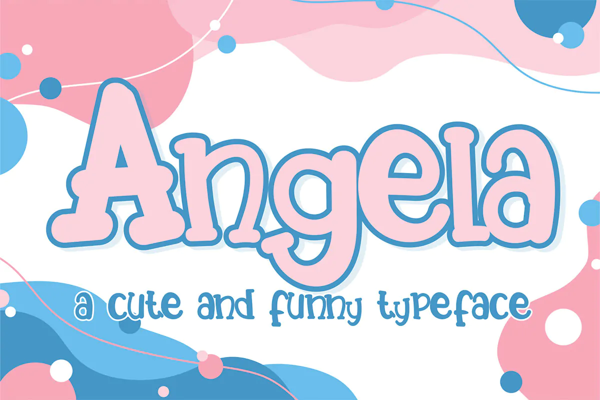 فونت بامزه کودکانه Angela