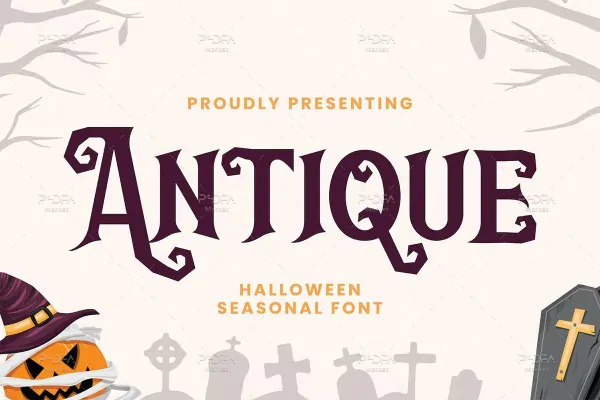 فونت هالووین Antique