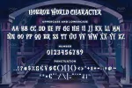 فونت ترسناک با استایل فنری Horror World