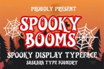 فونت جادویی و ترسناک Spooky Booms