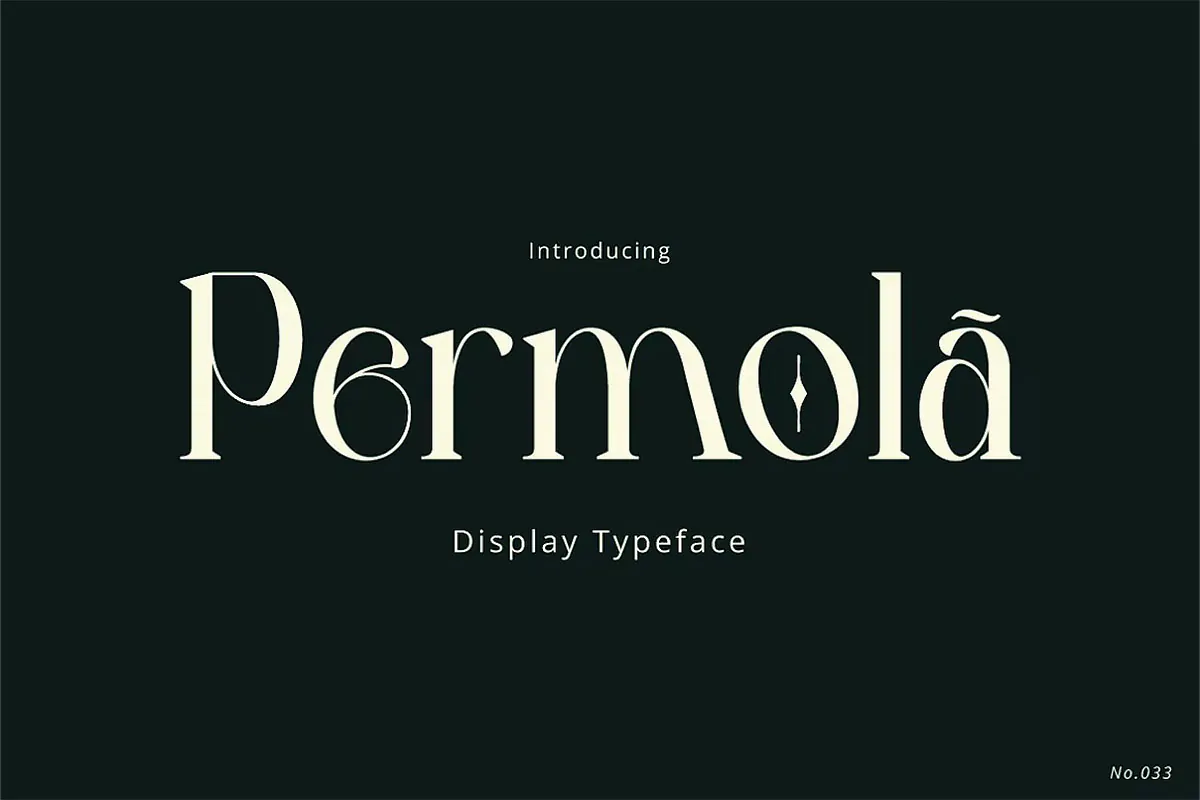 فونت مدرن و رترو Permola