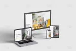 موکاپ ریسپانسیو سایت در دستگاه های مختلف