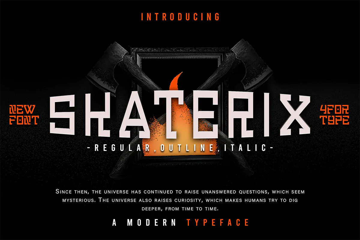 فونت اسپورت و ورزشی Skaterix