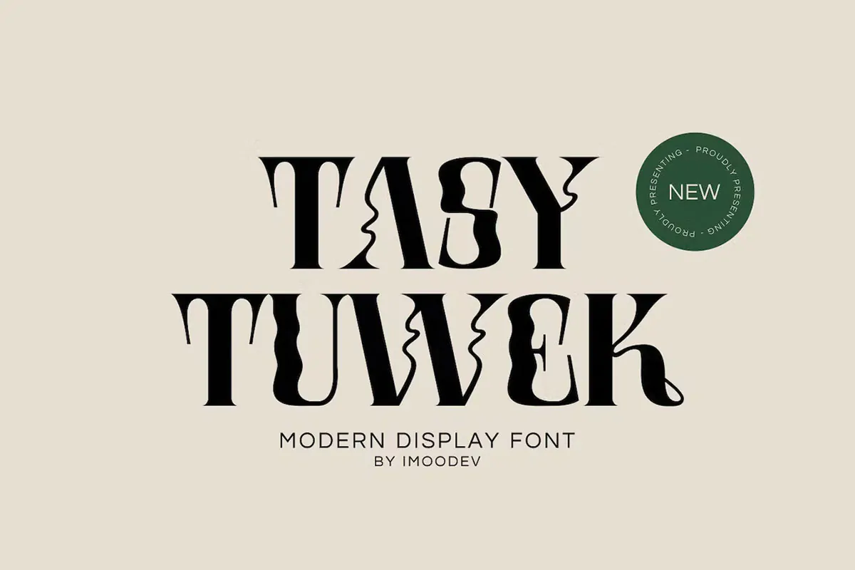 فونت موج دار Tasy Tuwek