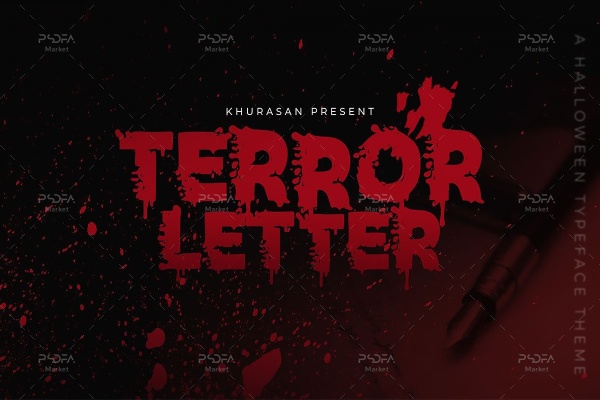 فونت ترسناک Terror Letter