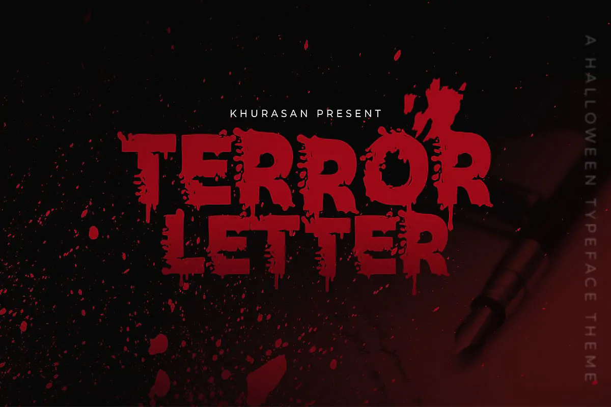 فونت ترسناک Terror Letter