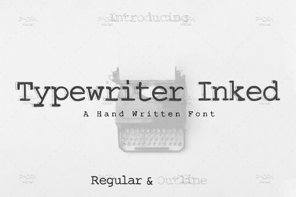 فونت ماشین تحریر Typewriter