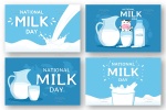 طرح وکتور روز جهانی شیر