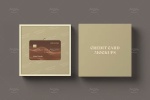 موکاپ کارت اعتباری با جعبه
