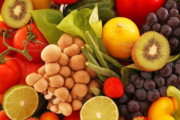 عکس استوک میوه جات و سبزیجات تازه