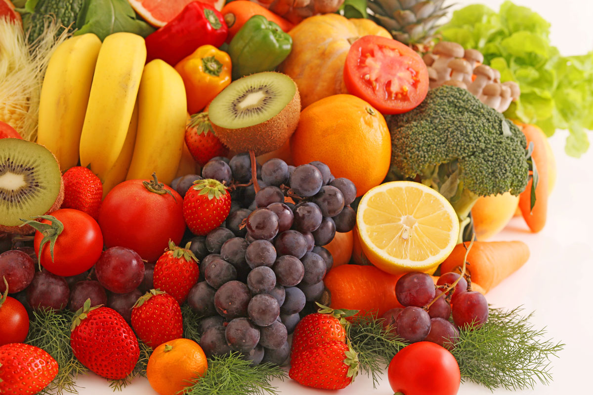عکس استوک میوه و سبزیجات تازه