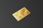 موکاپ کارت اعتباری طلایی