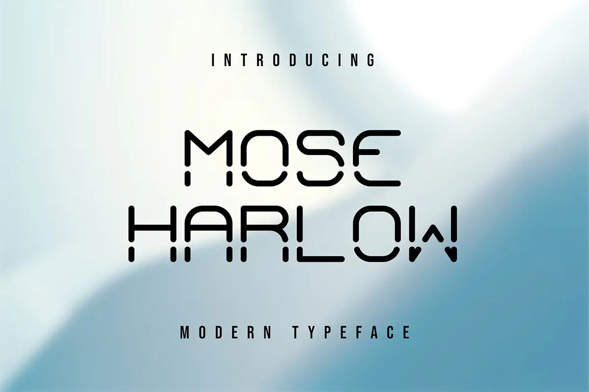 فونت لوگو مدرن MoseHarlow