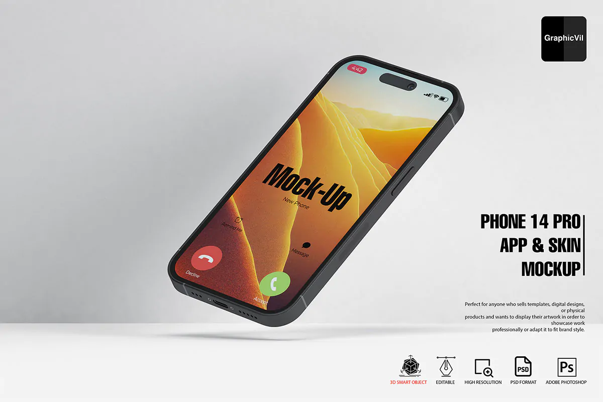 موکاپ آیفون 14 پرو - 7 موکاپ آیفون 14 پرو - 7