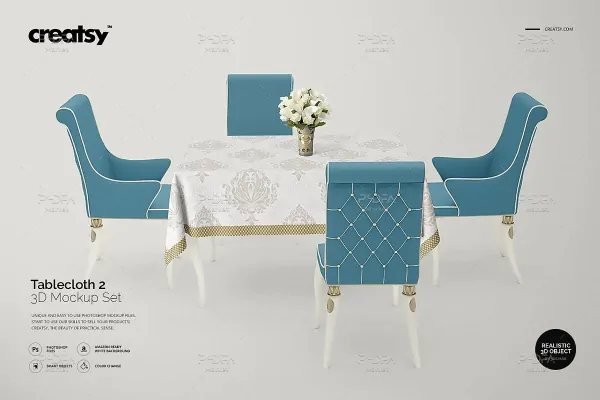 موکاپ رومیزی ناهارخوری