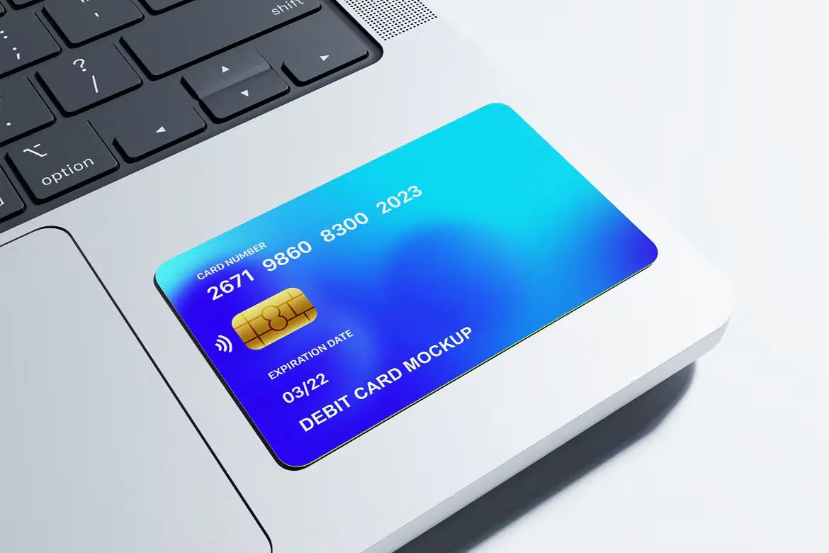 موکاپ دبیت کارت و کارت بانکی - 3 موکاپ دبیت کارت و کارت بانکی - 3