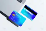 موکاپ دبیت کارت و کارت بانکی