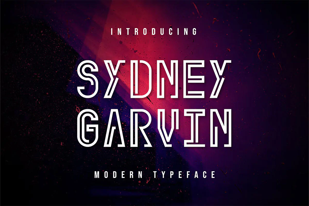 لوگو فونت مدرن Sydney Garvin