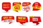 طرح وکتور استیکر، برچسب و لیبل فروش و تخفیف - تصویر 2 - 3