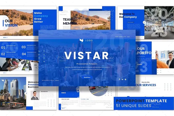 قالب پاورپوینت کسب و کار شرکتی – 51 اسلاید