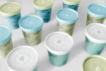 موکاپ ظرف بسته بندی بستنی پلاستیکی درب دار