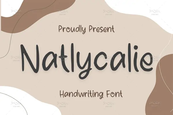 فونت دستنویس Natlycalie - 8