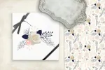 پترن گل رز فانتزی