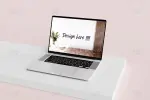 موکاپ صفحه نمایش یا نمایشگر لپ تاپ