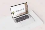 موکاپ صفحه نمایش یا نمایشگر لپ تاپ
