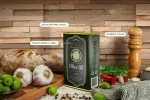 موکاپ بسته بندی روغن زیتون (شیشه و قوطی)